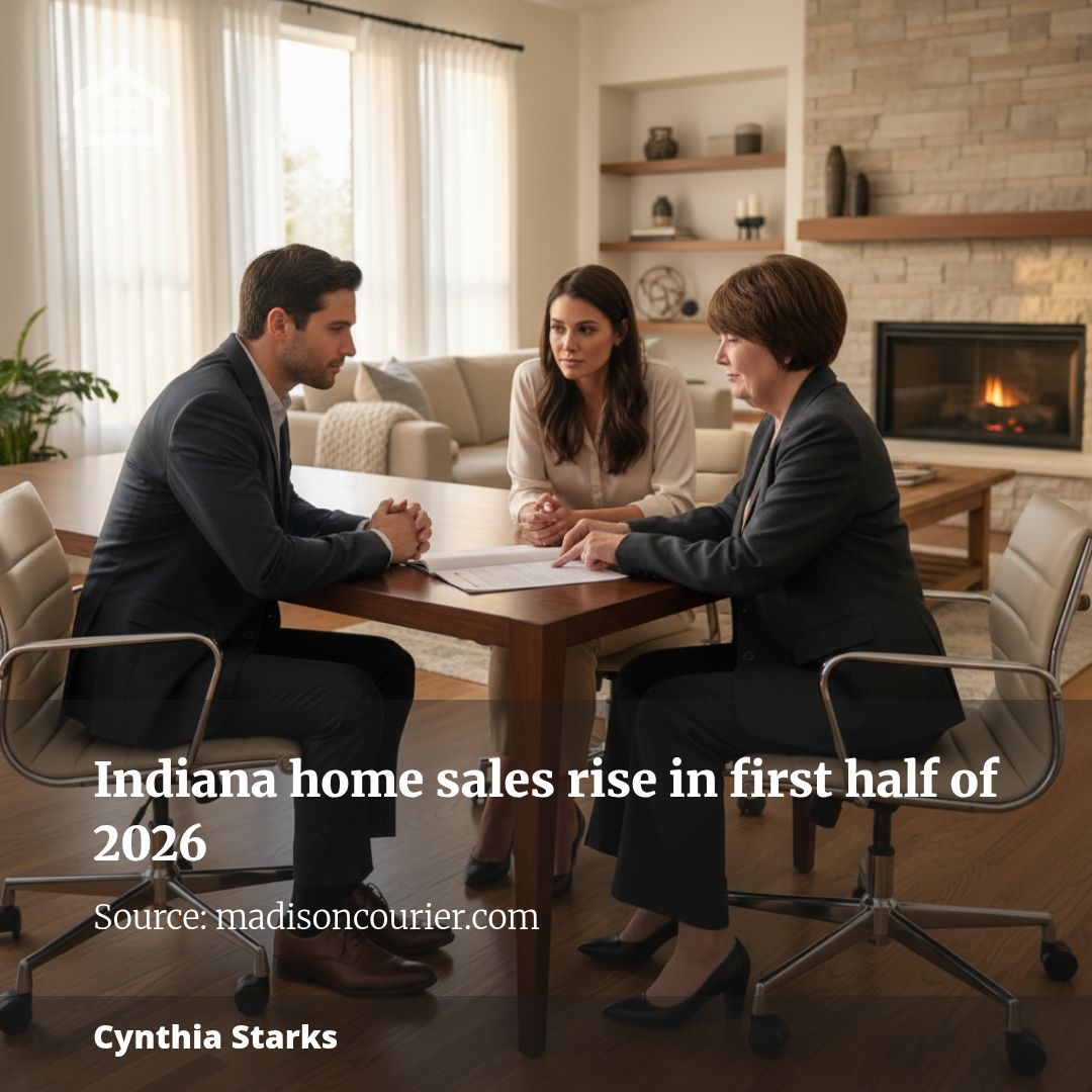 Indiana home sales rise in first half of 2026